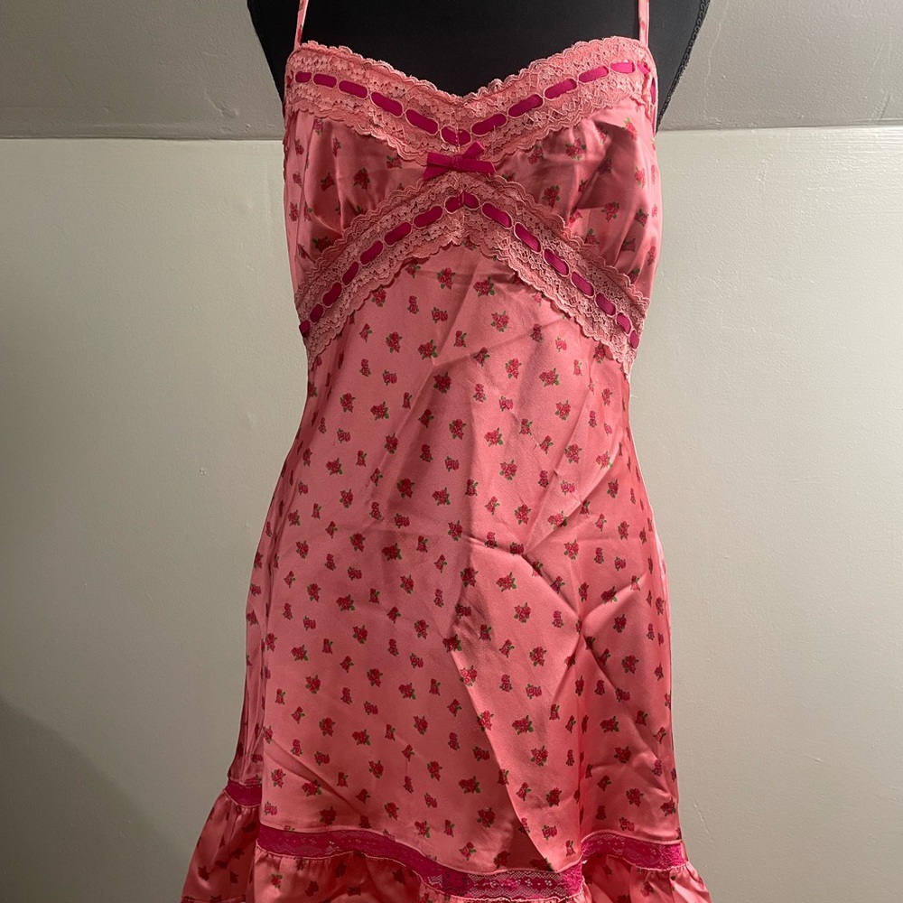 Betsy Johnson Forever 21 Pink Lace Trimmed Dress